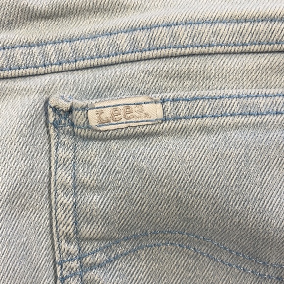 Vintage Lee Mom High-Rise Light Wash Denim Blue Jeans - Picture 4 of 10